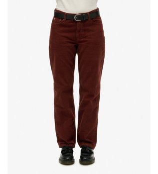 Pantalón Straight Leg marrón