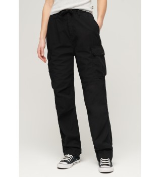 Pantaln cargo de talle bajo Para negro