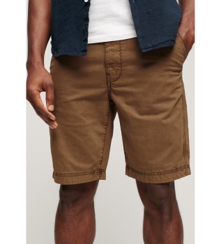 Pantaloni chino corti ufficiali marroni