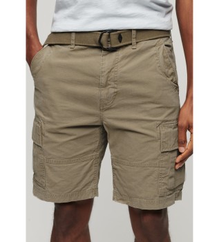 Cargo shorts kraftig brun