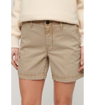 Klassische Chino-Shorts in Taupe