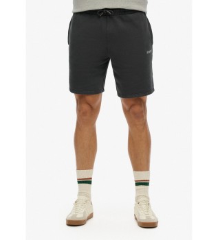 Sorte shorts med mikrologo