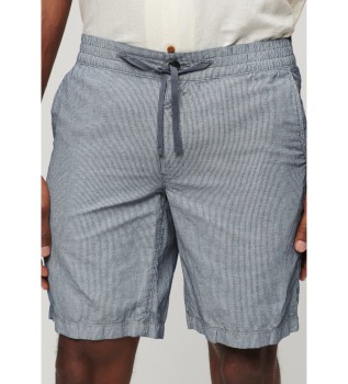 Short en lin marine