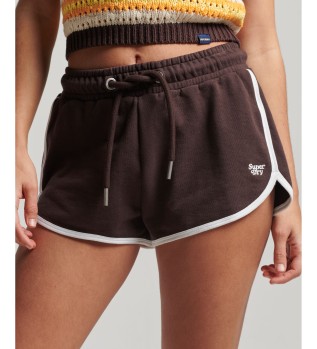 Knitted shorts with logo Vintage Logo Racer logo brown