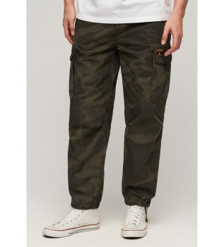 Parachute green baggy trousers