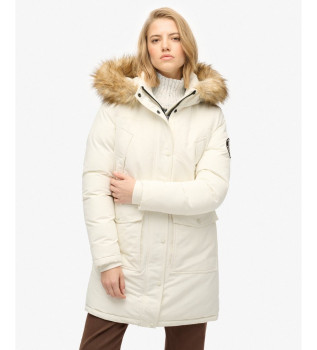 Parka Everest Faux Fur blanco roto