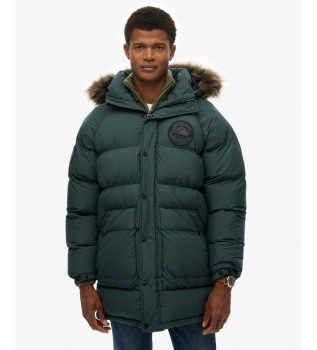 Parka longue Everest Baffled green