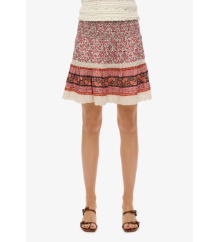 Mngfrgad patchwork kjol