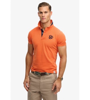 Polo Pique Monogram orange