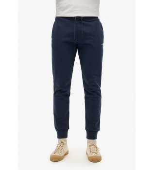 Jogger-Hose Plain marineblau