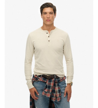 Classic Essential grandad beige t-shirt