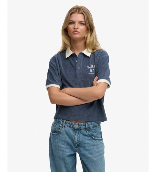 Polo majica Heritage Terry navy