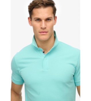 Koszulka polo City turquoise piqué