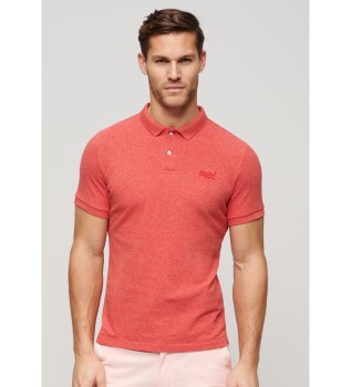 Classic pique polo shirt red
