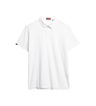 Dzianinowa koszulka polo Essential biała