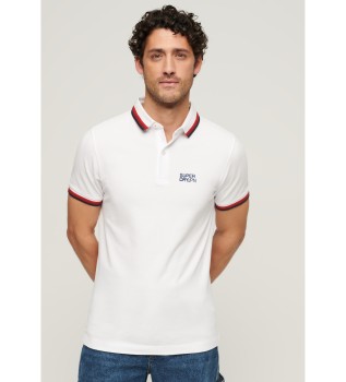 Sportswear hvid piped polo shirt