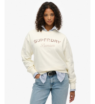 Premium Design sweatshirt vit