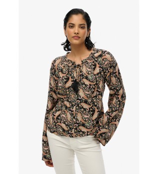 Veelkleurige blouse met print