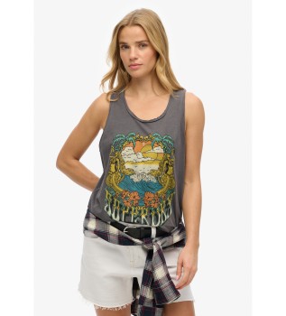 T-shirt Psych Surf gris