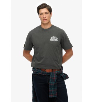 Majica Record Label Oversized T-shirt siva