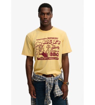 Roadside Trade Los T-shirt Geel