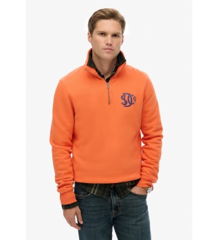 Sweatshirt Neon Half Zip Track laranja