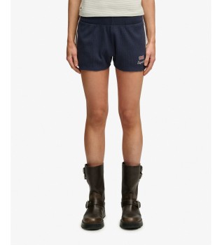 Kort v�ffla Retro marinbl�