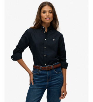 Slim fit oxford shirt navy