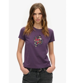 Tatouage T-shirt lilas