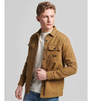 Workwear brun verskjorta i canvas