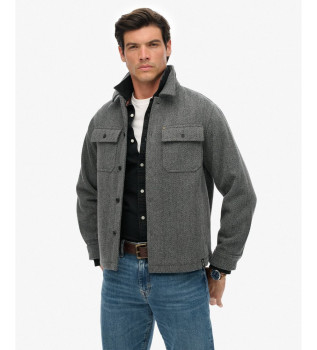 Szara bluza w jodełkę Merchant