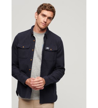 Flannel Work Shirt navy