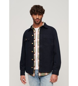 Surplus marineblaues Segeltuch-berhemd