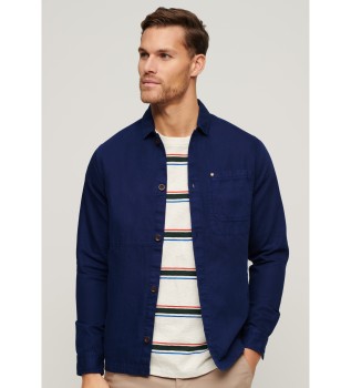 Sovracamicia in misto lino mercantile della Marina