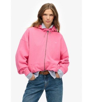 Sudadera con Cremallera Studios rosa