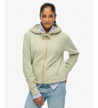 Essential Logo Zip Sweatshirt green