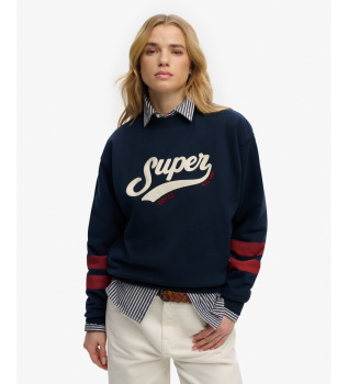 Varsity Sweatshirt Varsity Script Los navy