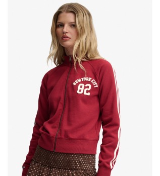 Athletic Applique burgundy sweatshirt