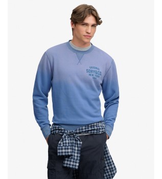 Sweat-shirt « Block Text » bleu