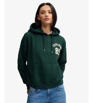 Sudadera con capucha Applique Crop verde