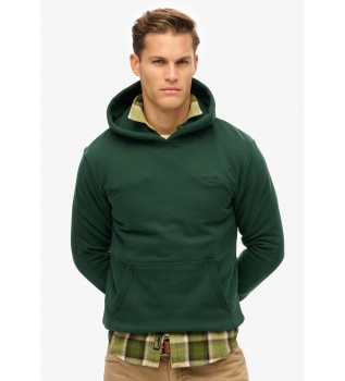 Sweat  capuche avec logo Vert essentiel