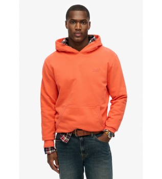 Hooded sweatshirt with coral Essential logo