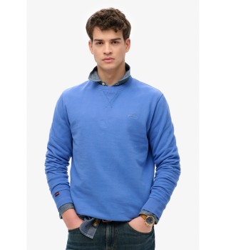 Sweatshirt with crew neck and logo Essential blue