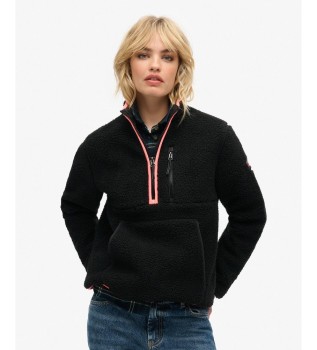 Sudadera con media cremallera Outdoor Half negro
