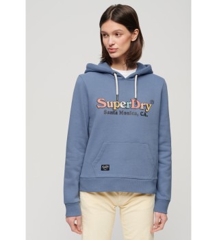 Rainbow logo sweatshirt blue
