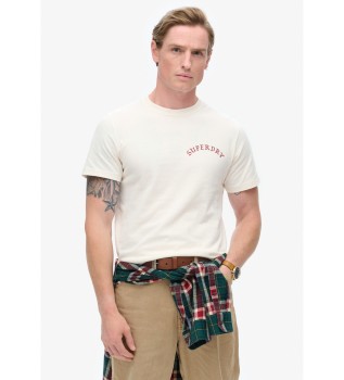 T-shirt branca com tatuagem