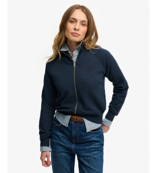 Essential Logo Zip Sweatshirt navy