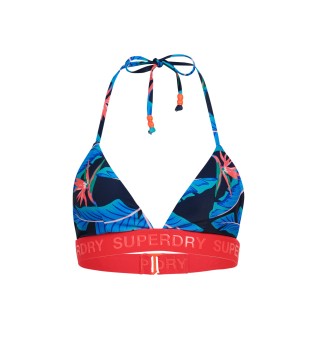 Top De Bikini Triangular Con Logo multicolor
