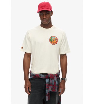 Camiseta Travel Postcard blanco