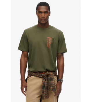 T-shirt ample avec logo utilitaire sportif vert
